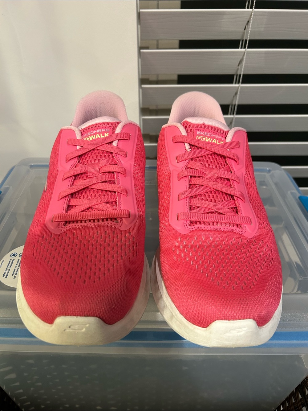 Skechers Pink GOwalk Mesh Sneakers